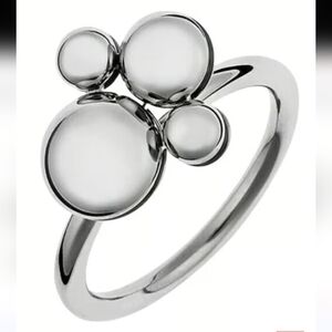 Calvin Klein Silver Bubble,  Spinner / Fidget Ring (NWT)